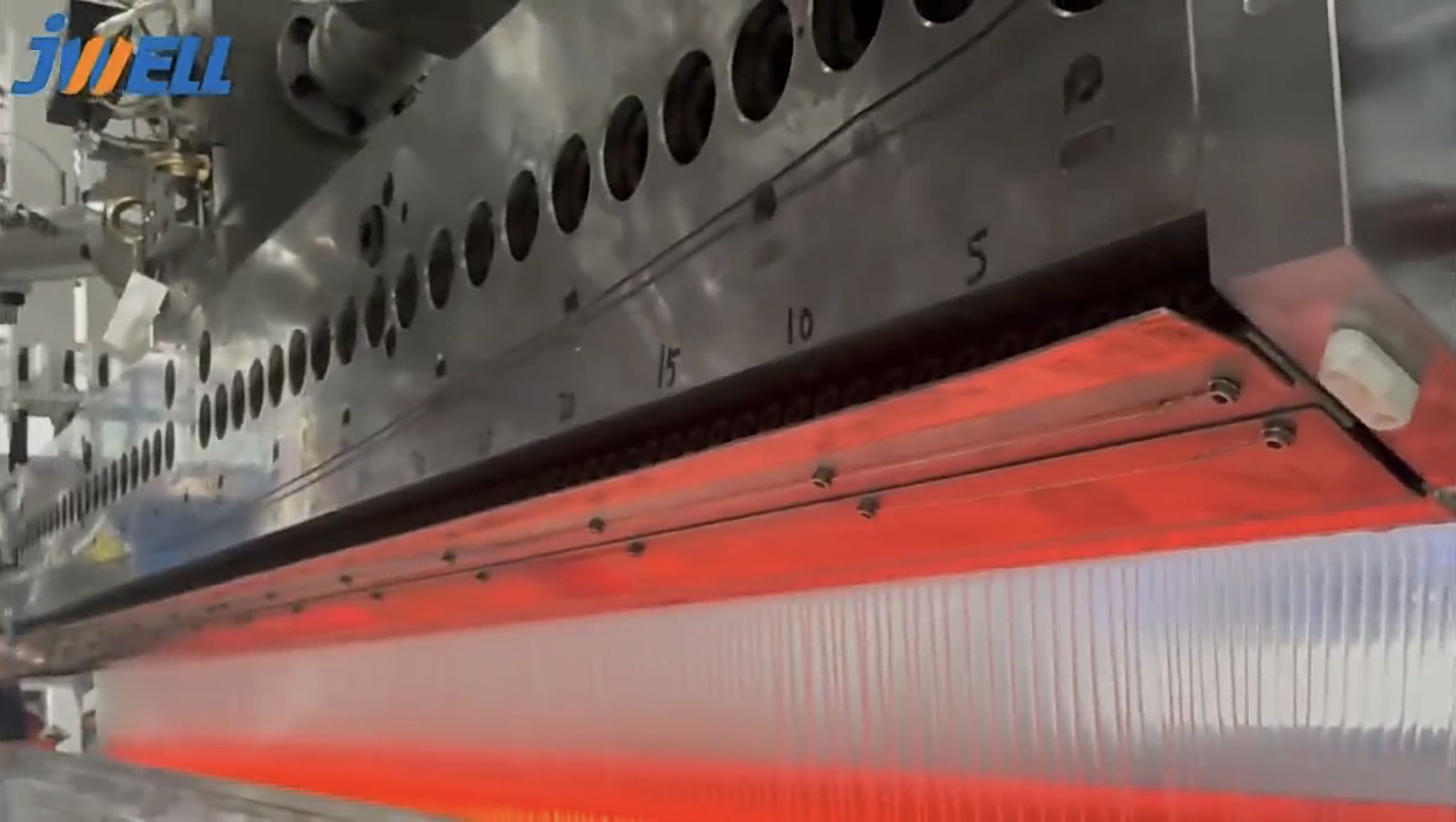 Linha de máquina extrusora de filme solar JWELL EVA/POE/EPE Máquina extrusora de plástico 