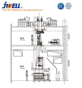 Equipamento de fiação bi-componente T400