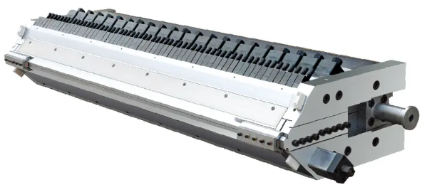 Matriz de folha de abertura r&aacute;pida para extrus&atilde;o de folha multicamadas