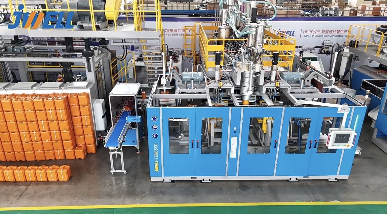 Máquina de moldagem por sopro de recipiente químico de alta velocidade de tipo contínuo elétrico completo de 30 litros 