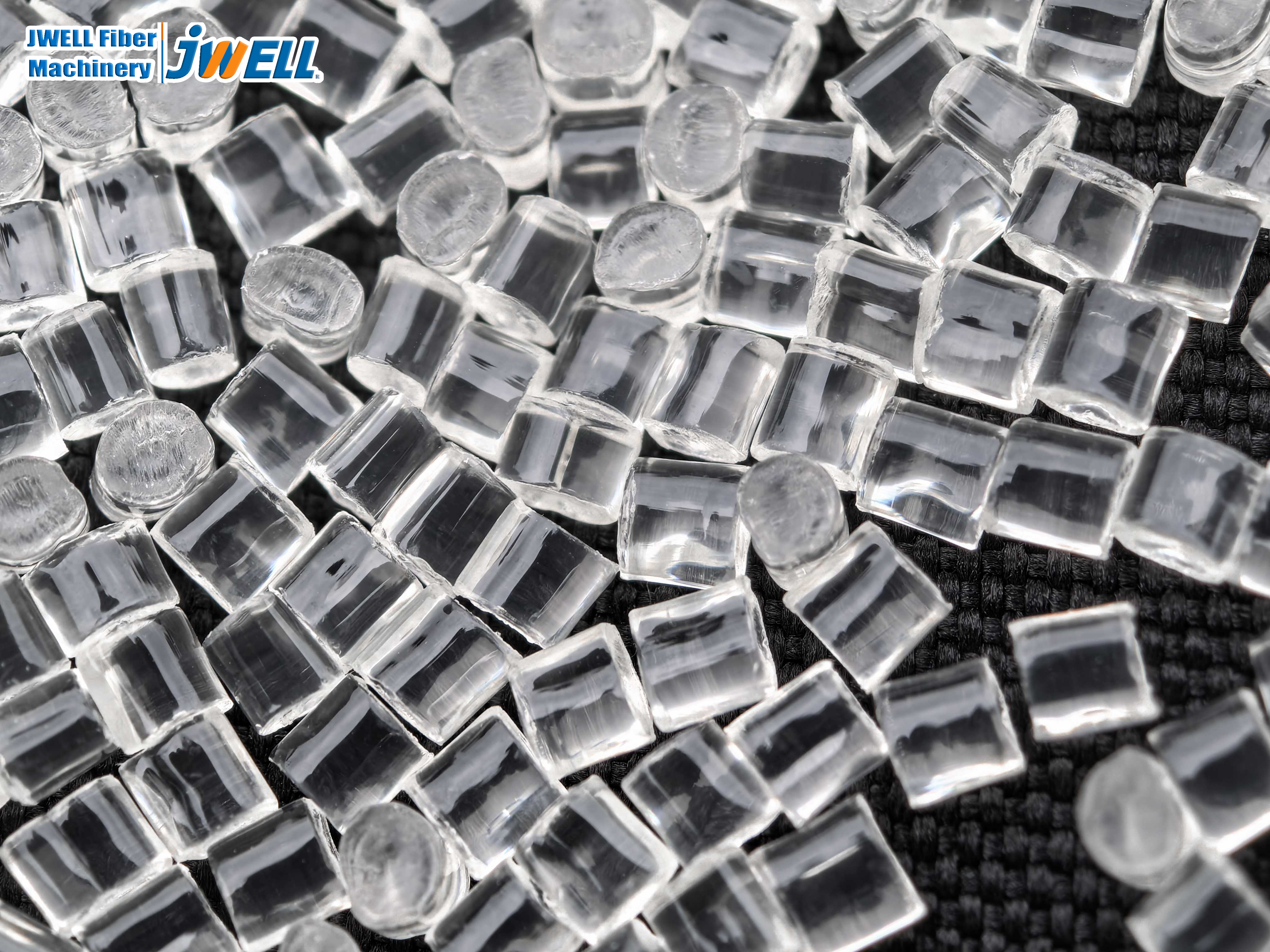 Flocos de garrafa PET reciclados (brilhantes)