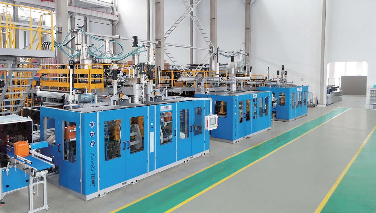 Máquina de moldagem por sopro de recipiente químico de alta velocidade de tipo contínuo elétrico completo de 30 litros 