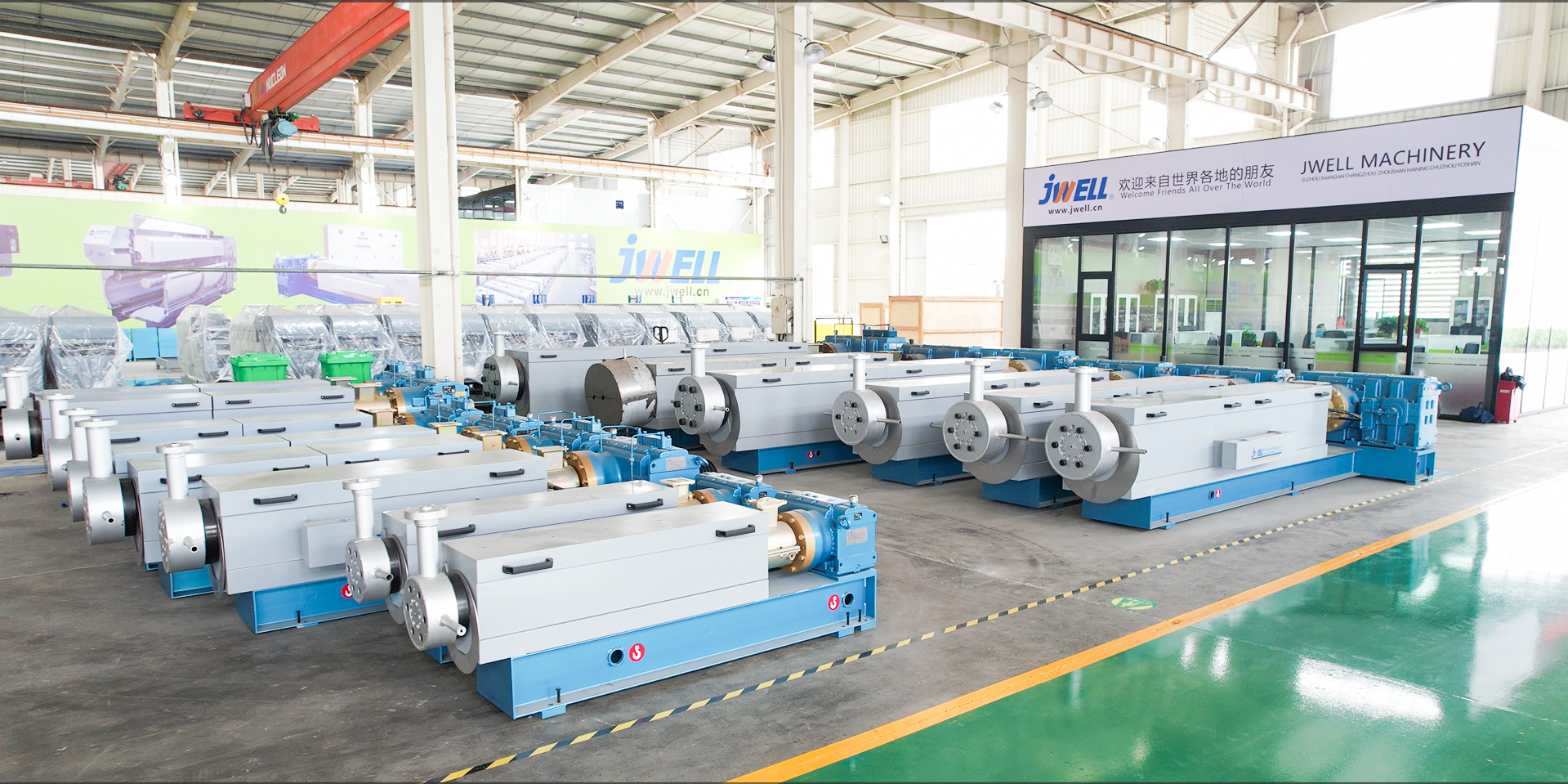 &Aacute;rea de montagem da extrusora