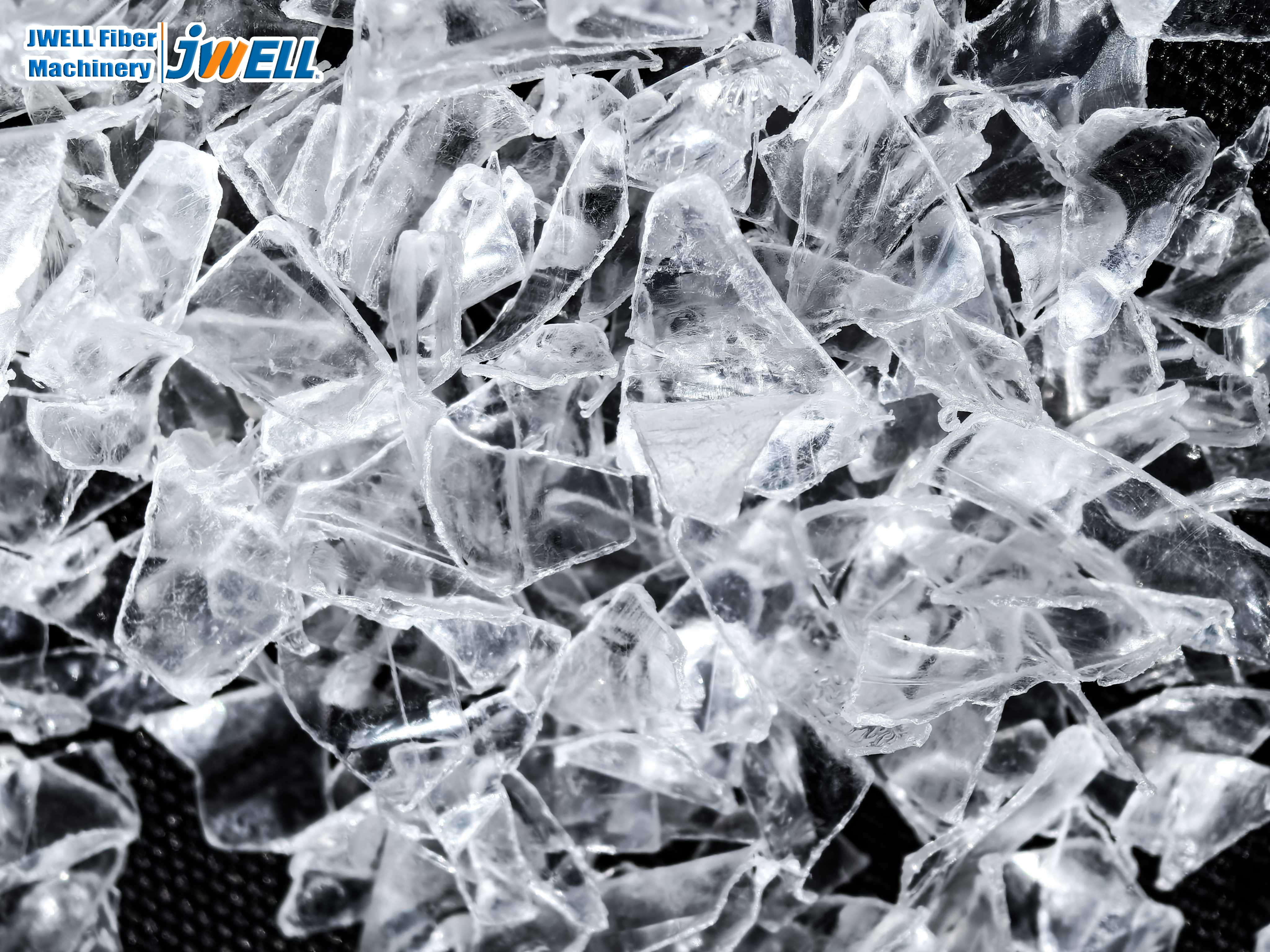 Flocos de garrafa PET reciclados (flocos brancos)