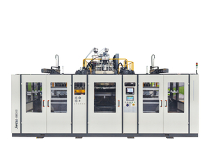 Máquina sopradora de moldagem por sopro de estação dupla 30L para embalagens de produtos químicos 